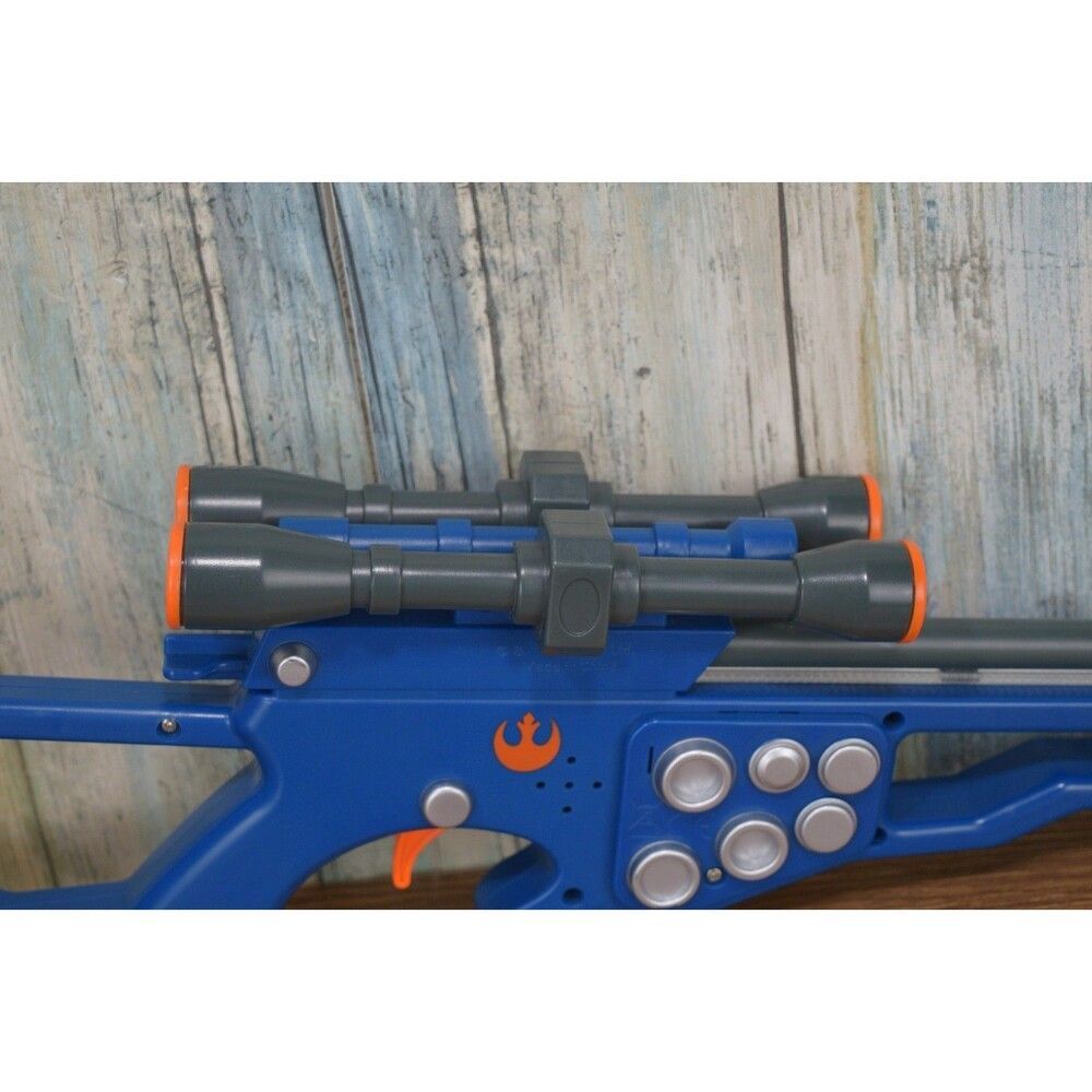 Star Wars Chewbacca Bowcaster Arbalete Toy Gun Blaster Light Sounds Disney Parks - Picture 7 of 11